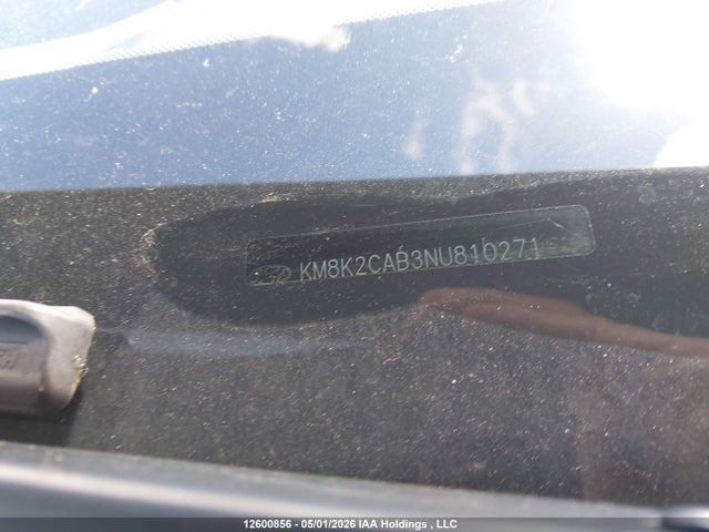 2022 Hyundai Kona Preferred Awd მანქანა იყიდება აუქციონზე, vin: KM8K2CAB3NU810271, აუქციონის ნომერი: 12600856