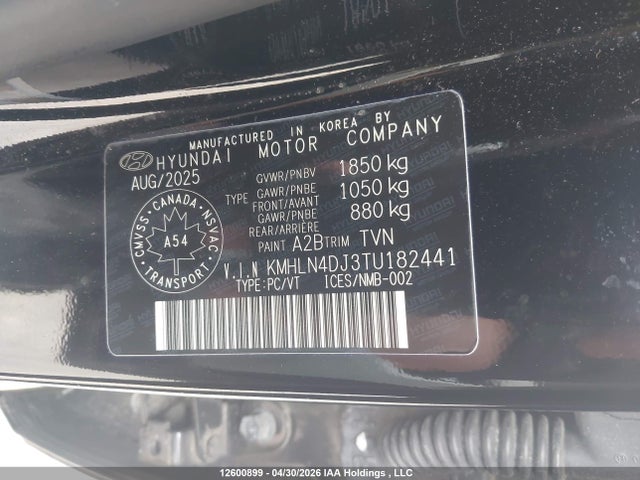 KMHLN4DJ3TU182441 Hyundai Elantra Limited