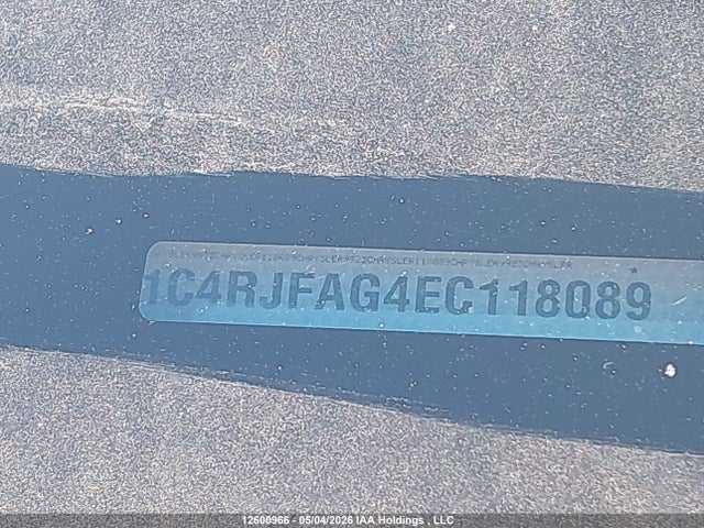 12600966 :رقم المزاد ، 1C4RJFAG4EC118089 vin ، 2014 Jeep Grand Cherokee مزاد بيع
