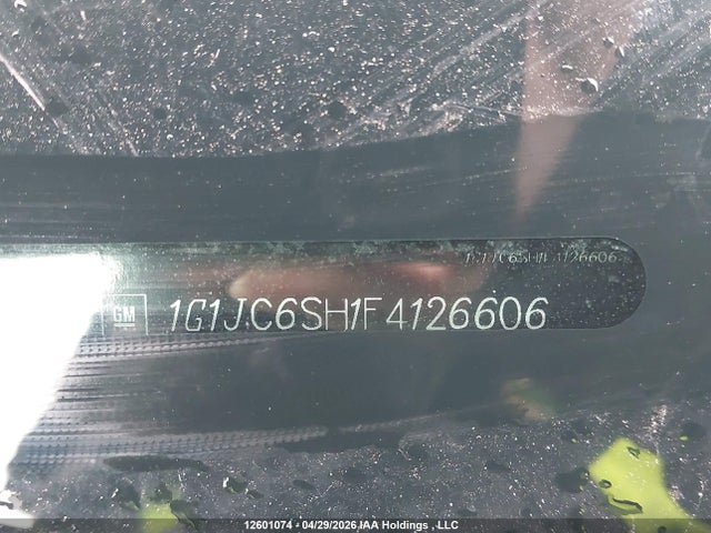 1G1JC6SH1F4126606 Chevrolet SONIC LT
