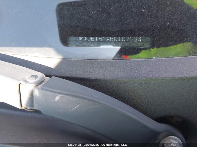 2011 Mazda Mazda2 მანქანა იყიდება აუქციონზე, vin: JM1DE1HYXB0107224, აუქციონის ნომერი: 12601108
