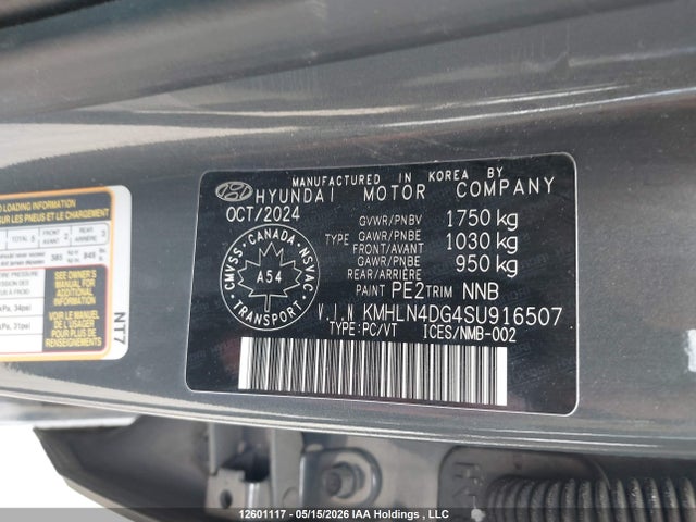 Aukcja sprzedaży 2025 Hyundai Elantra Luxury, vin: KMHLN4DG4SU916507, numer aukcji: 12601117