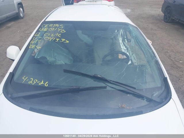 12601140 :رقم المزاد ، 2HGFB2F46CH041339 vin ، 2012 Honda Civic Lx مزاد بيع