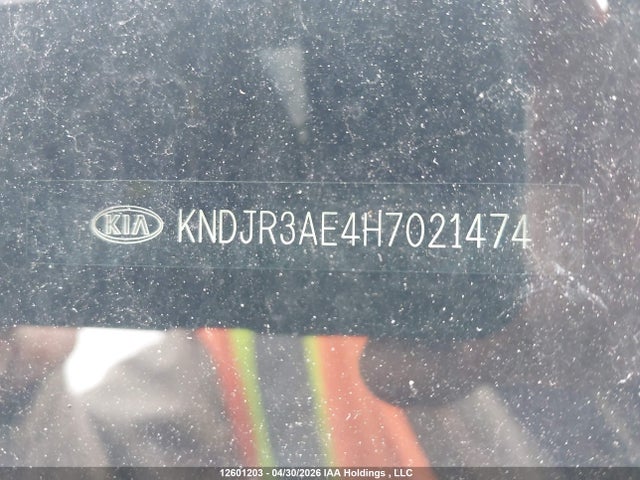 KNDJR3AE4H7021474 KIA SOUL EV