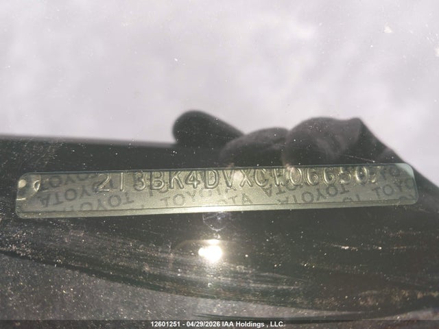 12601251 :رقم المزاد ، 2T3BK4DVXCW066507 vin ، 2012 Toyota Rav4 Base V6 مزاد بيع