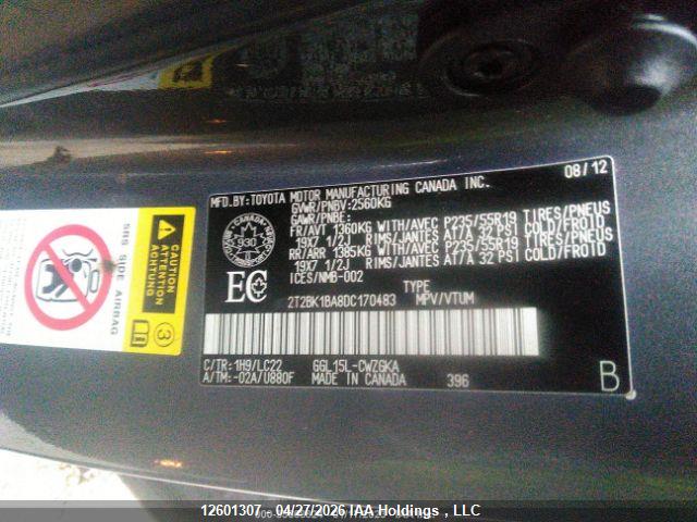 2013 Lexus Rx 350 F Sport მანქანა იყიდება აუქციონზე, vin: 2T2BK1BA8DC170483, აუქციონის ნომერი: 12601307