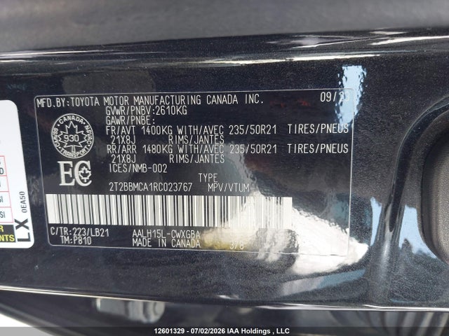 Lexus RX 350 2024 2T2BBMCA1RC023767 Image 20