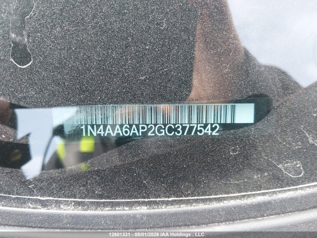 Aukcja sprzedaży 2016 Nissan Maxima 3.5s/sv/sl/sr/plat, vin: 1N4AA6AP2GC377542, numer aukcji: 12601331