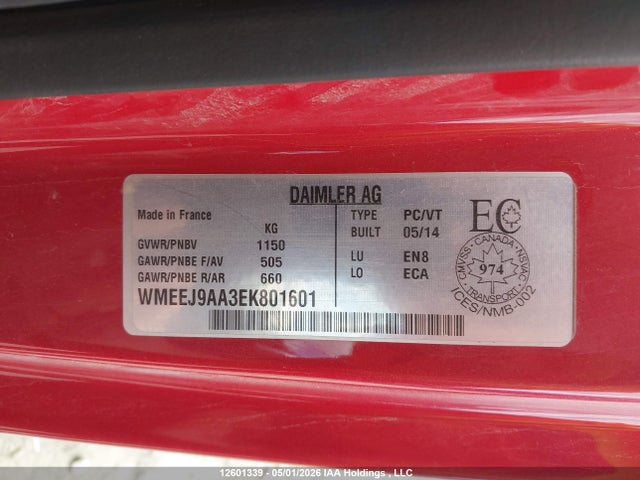 Smart Fortwo 2014 WMEEJ9AA3EK801601 Image 9
