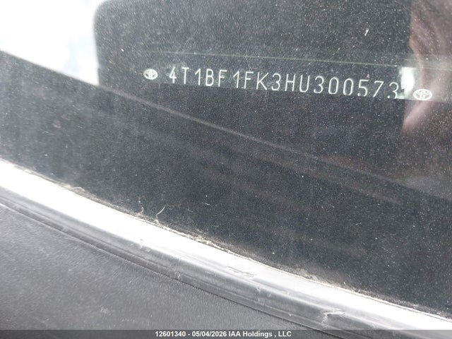 Продажа на аукционе авто 2017 Toyota Camry Le, vin: 4T1BF1FK3HU300573, номер лота: 12601340