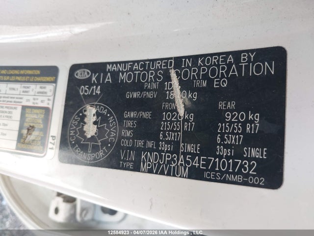 Aukcja sprzedaży 2014 Kia Soul Ex/ex+/ex+ Eco, vin: KNDJP3A54E7101732, numer aukcji: 12584923