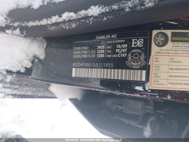 Aukcja sprzedaży 2010 Mercedes-benz E 550 4matic, vin: WDDHF9AB1AA111955, numer aukcji: 12519144