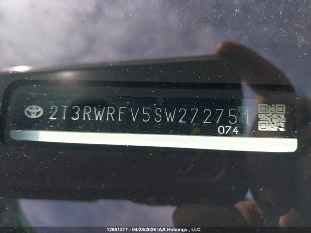 2T3RWRFV5SW272751 Toyota Rav4 Xle/woodland Edition