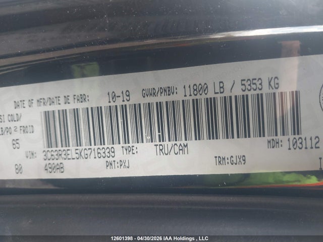 3C63R3EL5KG716339 RAM 3500 Laramie