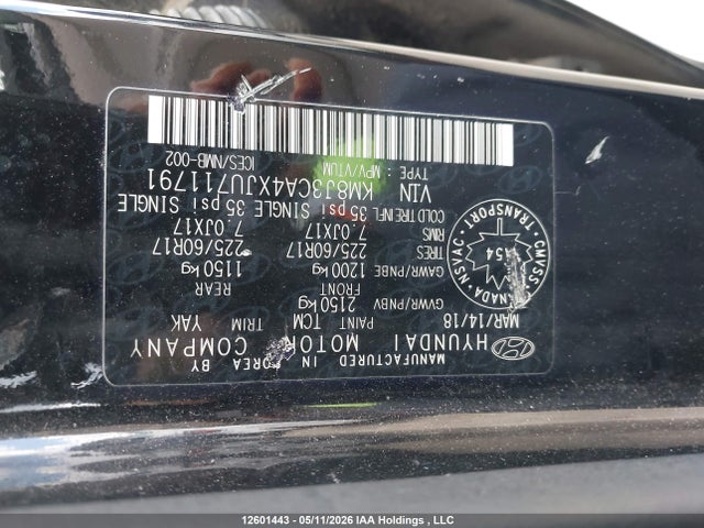 KM8J3CA4XJU711791 Hyundai Tucson Luxury 2.0l