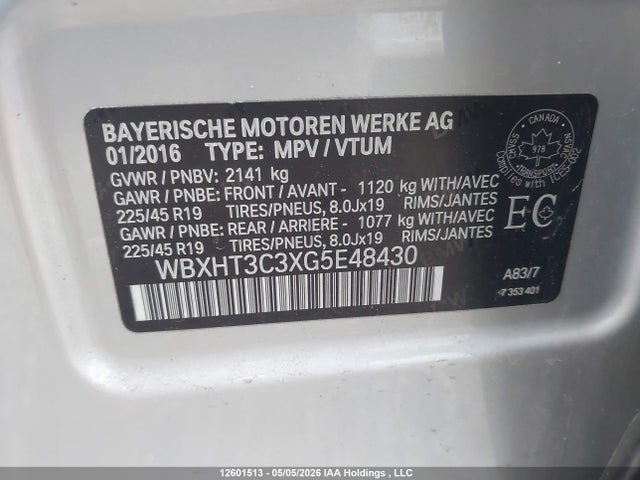 WBXHT3C3XG5E48430 BMW X1 Xdrive28i