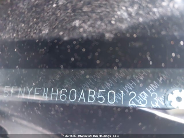 Aukcja sprzedaży 2010 Honda Pilot Ex-l, vin: 5FNYF4H60AB501233, numer aukcji: 12601525