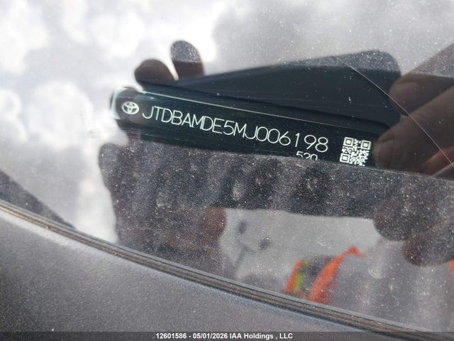 JTDBAMDE5MJ006198 Toyota Corolla Hybrid Base W/li Battery