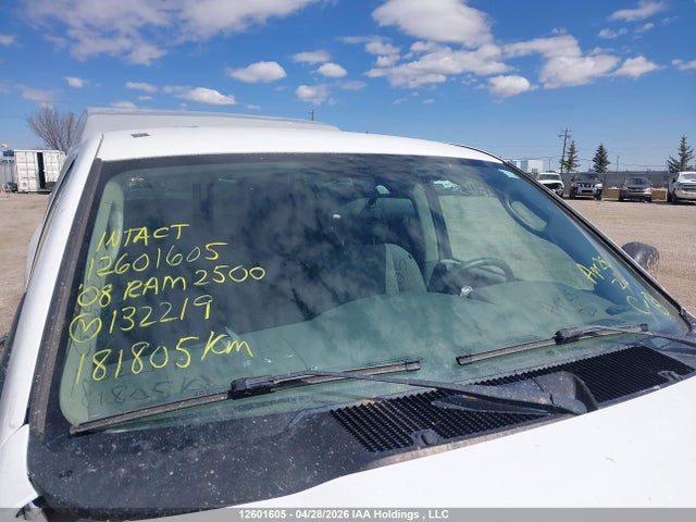 2008 Dodge Ram 2500 მანქანა იყიდება აუქციონზე, vin: 3D7KR26D58G132219, აუქციონის ნომერი: 12601605