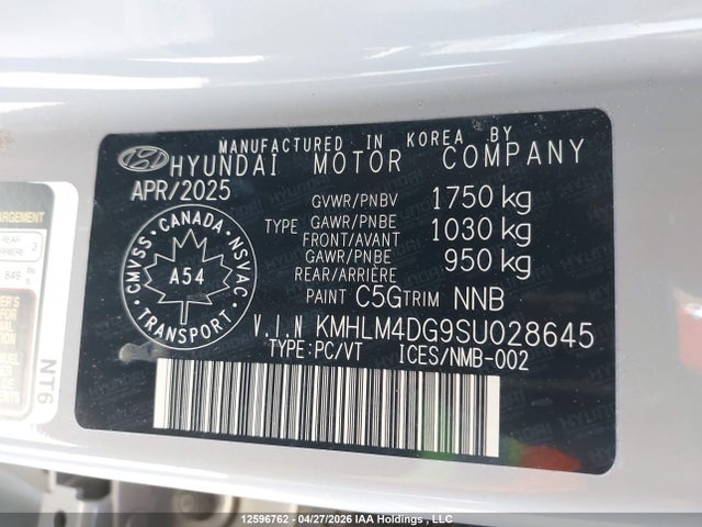 Продаж на аукціоні авто 2025 Hyundai Elantra Preferred, vin: KMHLM4DG9SU028645, номер лоту: 12596762