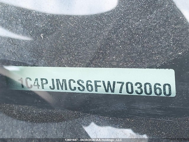 Aukcja sprzedaży 2015 Jeep Cherokee Latitude, vin: 1C4PJMCS6FW703060, numer aukcji: 12601647