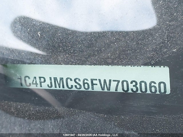 Aukcja sprzedaży 2015 Jeep Cherokee Latitude, vin: 1C4PJMCS6FW703060, numer aukcji: 12601647
