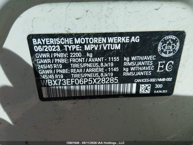 Aukcja sprzedaży 2023 Bmw X1 Xdrive28i, vin: WBX73EF06P5X28285, numer aukcji: 12601648