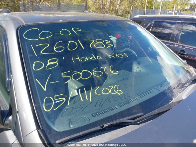 Продажа на аукционе авто 2008 Honda Pilot Ex-l, vin: 5FNYF18758B500676, номер лота: 12601783