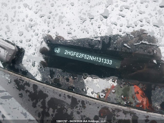 Aukcja sprzedaży 2022 Honda Civic Sport, vin: 2HGFE2F52NH131333, numer aukcji: 12601787