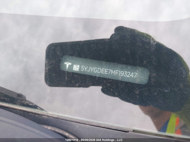 Aukcja sprzedaży 2021 Tesla Model Y, vin: 5YJYGDEE7MF193247, numer aukcji: 12601810