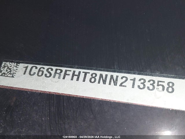 Aukcja sprzedaży 2022 Ram 1500 Limited, vin: 1C6SRFHT8NN213358, numer aukcji: 12418896
