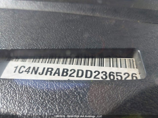 2013 Jeep Patriot მანქანა იყიდება აუქციონზე, vin: 1C4NJRAB2DD236526, აუქციონის ნომერი: 12601918