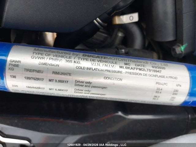 Ducati Scrambler Desert Sled 2020 ML0KAFPM2LT016947 Image 13