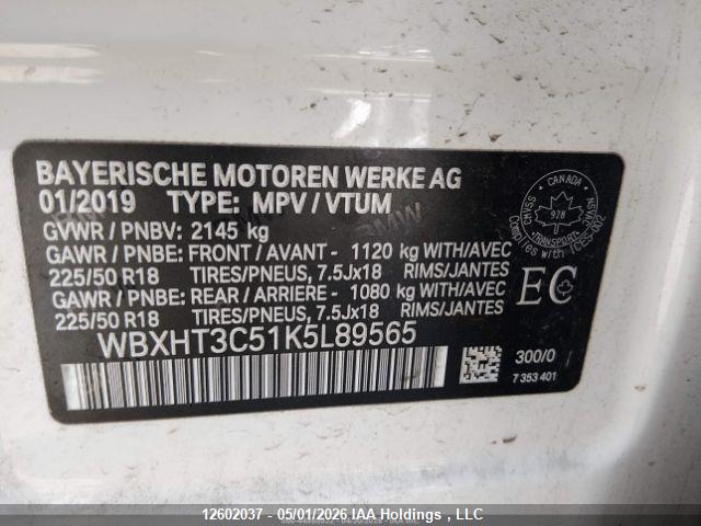 Aukcja sprzedaży 2019 Bmw X1 Xdrive28i, vin: WBXHT3C51K5L89565, numer aukcji: 12602037