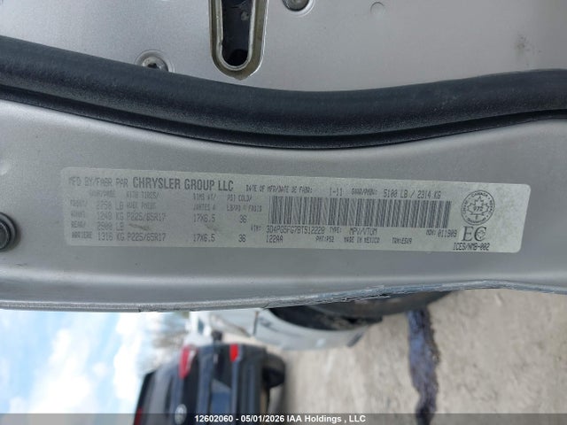 12602060 :رقم المزاد ، 3D4PG5FG7BT512228 vin ، 2011 Dodge Journey Sxt مزاد بيع