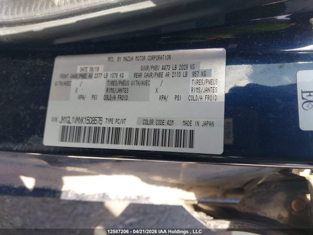 JM1GL1VMXK1508576 Mazda Mazda6 Gs-l