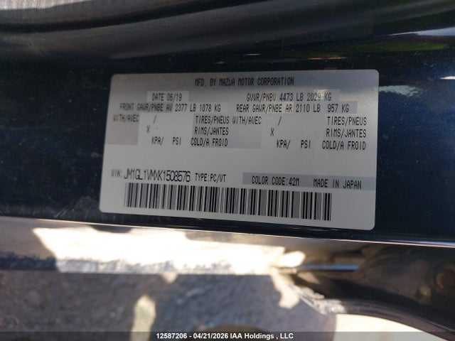 JM1GL1VMXK1508576 Mazda Mazda6 Gs-l
