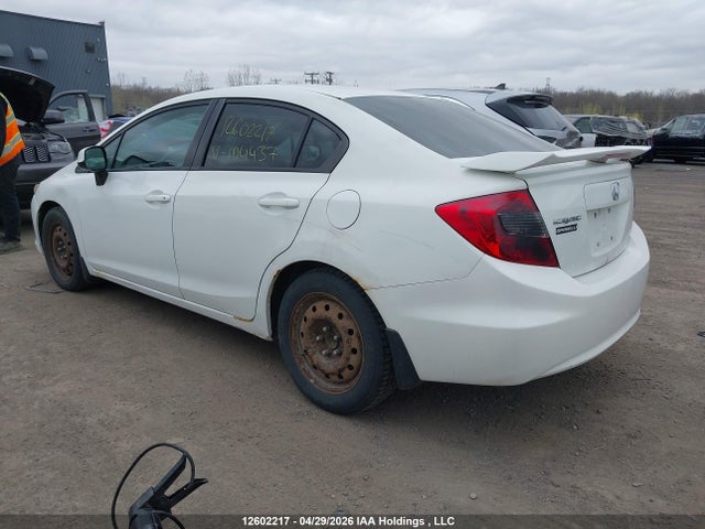 2012 Honda Civic Lx მანქანა იყიდება აუქციონზე, vin: 2HGFB2F44CH104437, აუქციონის ნომერი: 12602217