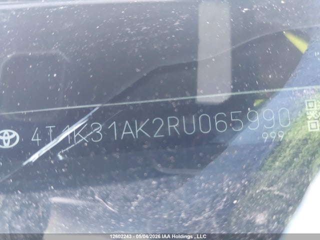 12602243 :رقم المزاد ، 4T1K31AK2RU065990 vin ، 2024 Toyota Camry Hybrid Xse مزاد بيع