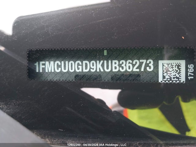1FMCU0GD9KUB36273 Ford ESCAPE SE