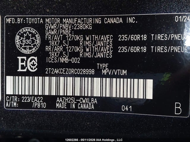 2T2AKCEZ0RC028998 Lexus Nx 350h 350h