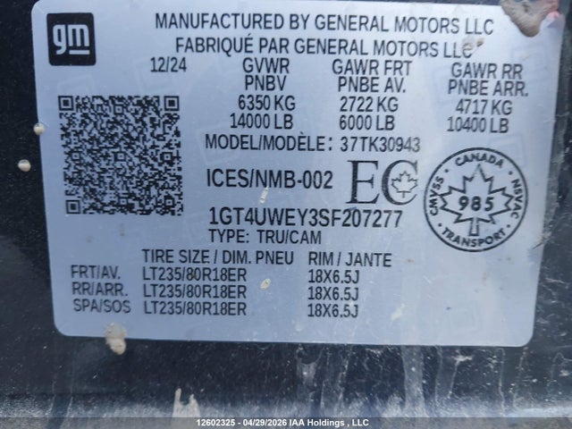 GMC SIERRA 3500HD 2025 1GT4UWEY3SF207277 Image 18