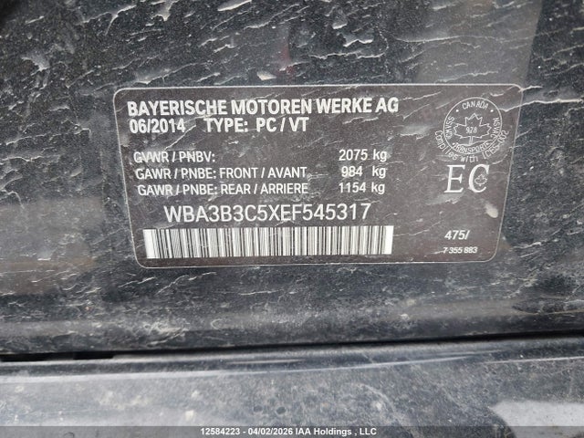 WBA3B3C5XEF545317 BMW 328i Xdrive