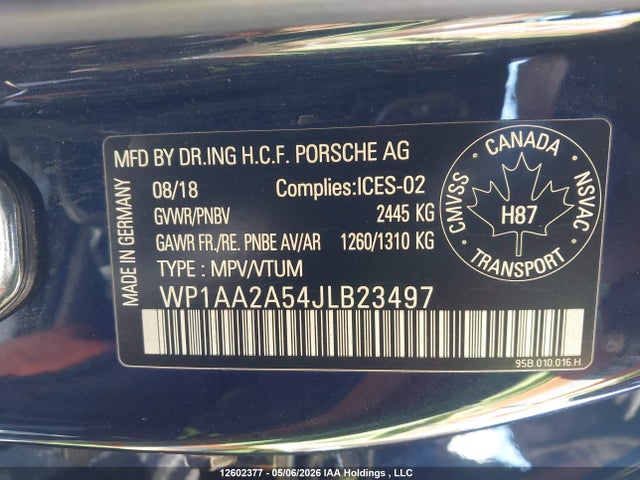 Porsche Macan Sport Edition 2018 WP1AA2A54JLB23497 Image 9