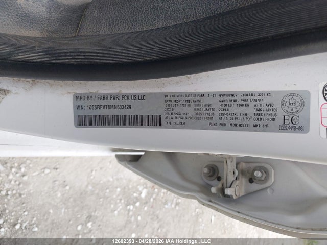 RAM 1500 Sport 2021 1C6SRFVT8MN633429 Image 16