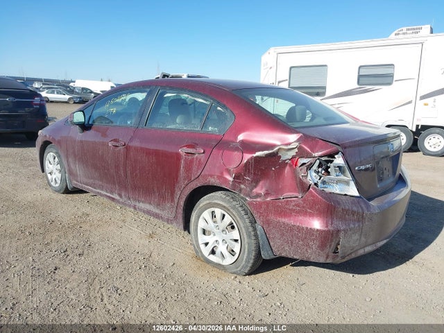 12602426 :رقم المزاد ، 2HGFB2F42CH062303 vin ، 2012 Honda Civic Lx مزاد بيع