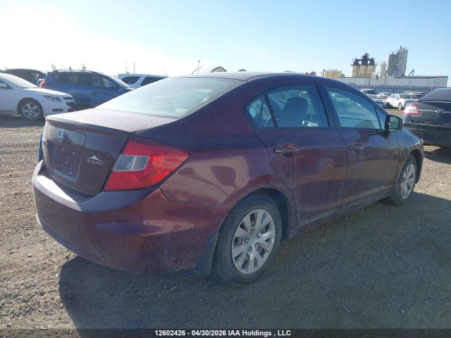 12602426 :رقم المزاد ، 2HGFB2F42CH062303 vin ، 2012 Honda Civic Lx مزاد بيع
