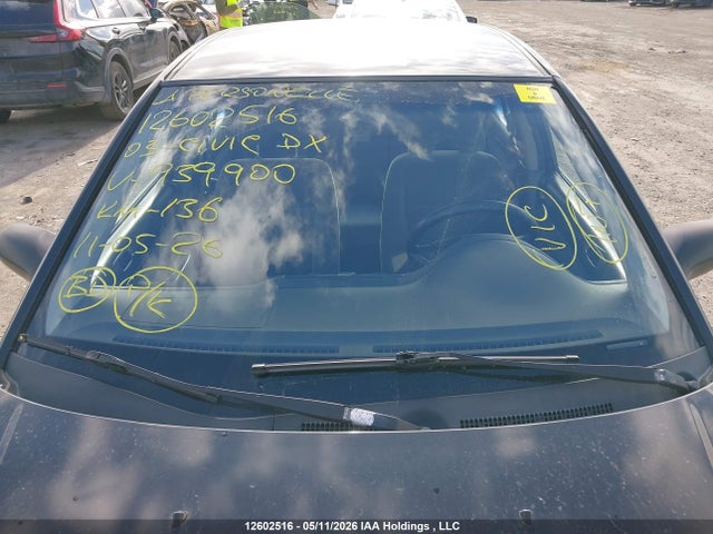 Aukcja sprzedaży 2003 Honda Civic Dx, vin: 2HGES16173H939900, numer aukcji: 12602516