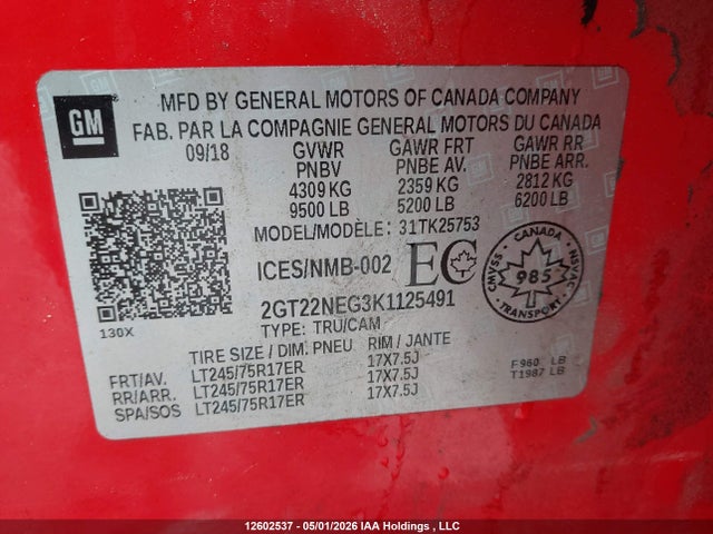 2GT22NEG3K1125491 GMC Sierra K2500 Heavy Duty
