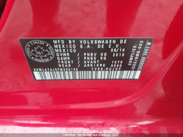 3VWLA7AJ6FM205139 Volkswagen Jetta 2.0 Tdi Highline